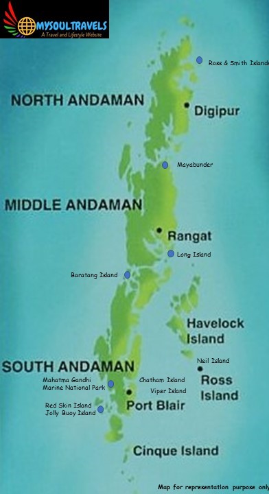 Andaman Tourist Map