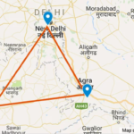 Golden Triangle India Map